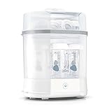 Chicco Modularer Dampfsterilisator 3 in 1, Babyflaschen-Sterilisator, Einstellbarer Dampfsterilisator für Babyflaschen, für Mikrowelle, mit 3 Konfigurationen, Schnelle und Einfache Anwendung