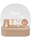 wunderwunsch - Personalisiertes Nachtlicht für Babys - Individuelle Nachttischlampe für Kinder - Personalisierte Geschenke Kinder - Babygeschenk - Geschenk zur Geburt