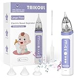 Electric Nasal Aspirator, Rechargeable Baby Nose Cleaner for Kids with Music and Light, Baby Vacuum Cleaner for Newborns & Infants, 3 Suction Levels (violett)